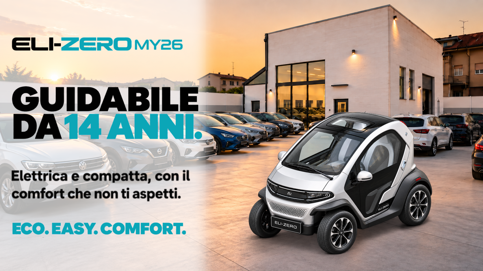 Eli Zero MY26, quadriciclo elettrico per la mobilità urbana a Milano